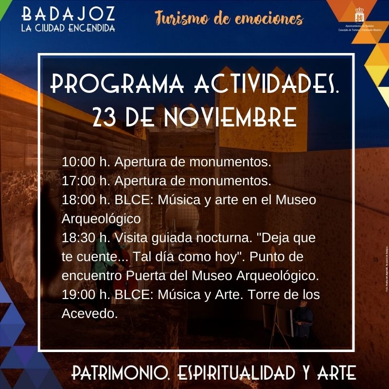 Actividades para este fin de semana dentro del programa ''Badajoz, la ciudad encendida''