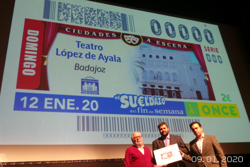 El Teatro López de Ayala sube el telón al cupón de la ONCE