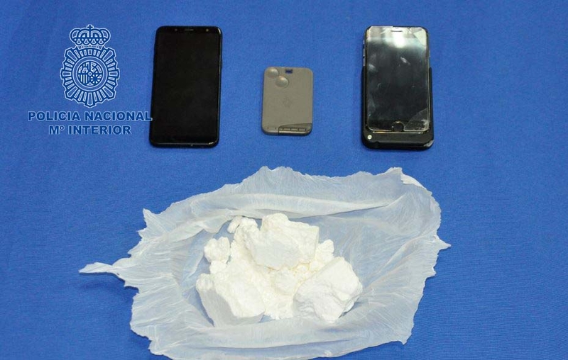 Policía Nacional detiene a dos hombres con 200 gramos de cocaína