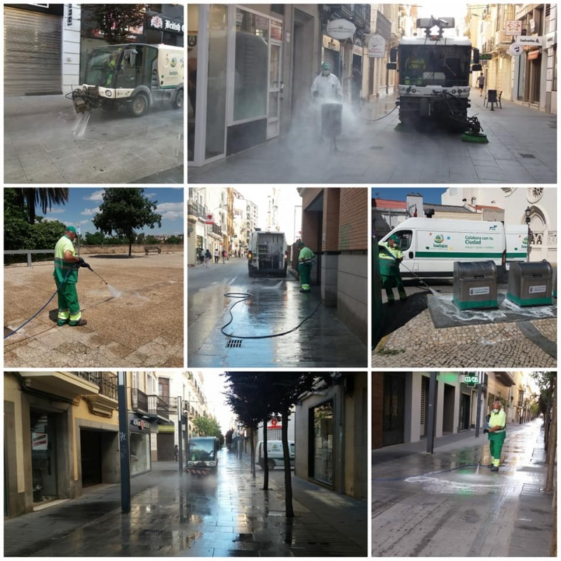 La concejalía de Limpieza continúa con la desinfección de calles