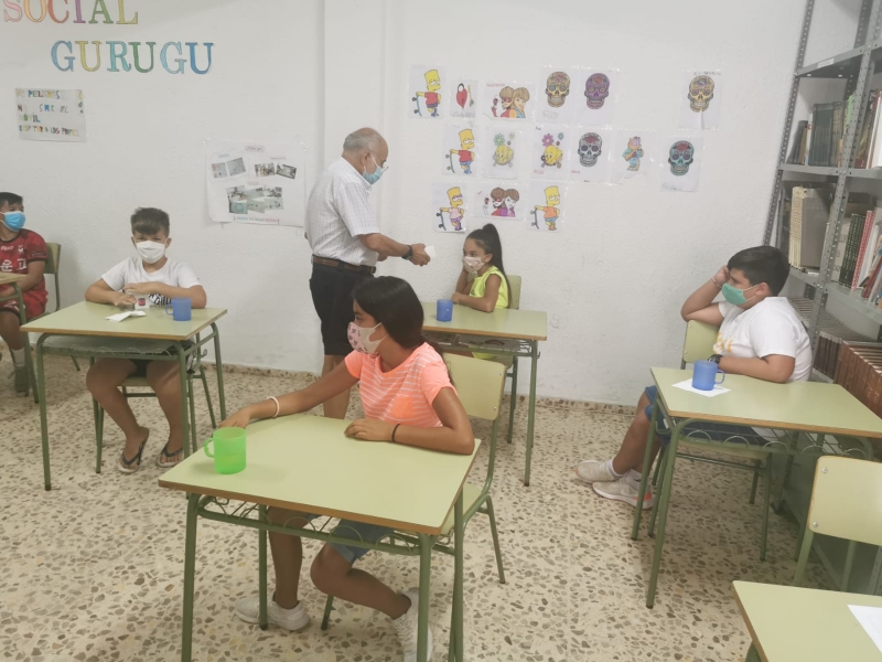 Un total de 45 niños se benefician este verano del Comedor Social del Gurugú 