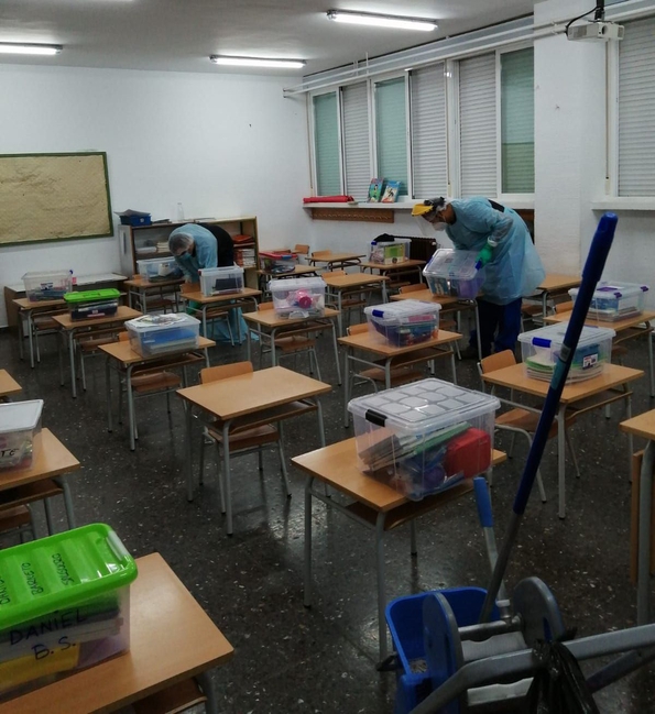 Cuatro colegios de Badajoz tienen alguna clase confinada por covid-19