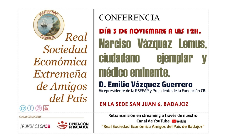 Emilio Vázquez Guerrero impartirá una conferencia sobre Narciso Vázquez Lemus