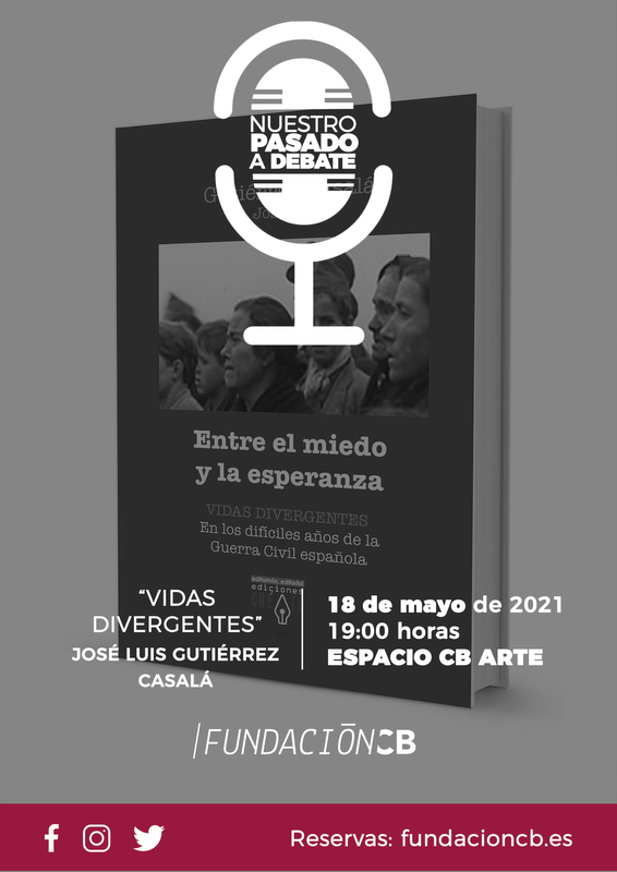 José Luis Gutiérrez Casalá presentará el libro ''Vidas divergentes'' en la sala Espacio CB Arte
