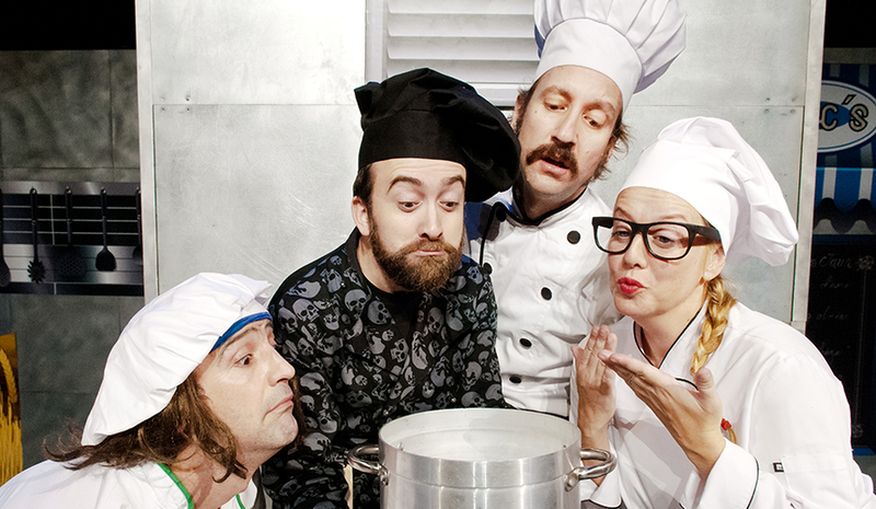 La compañía de teatro de humor gestual Yllana nos trae al teatro López de Ayala la comedia ''Chefs''