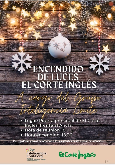  Aexpainba y la Fundación Magdalena Moriche, serán los protagonistas en la iluminación navideña de El Corte Ingle de Badajoz