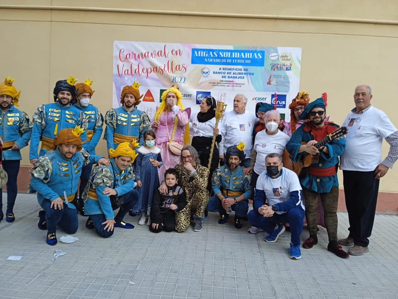 Éxito en la celebración de las Migas Solidarias y Carnavaleras de la AA.VV  Valdepasillas,Ordenandos y Perpetuo Socorro