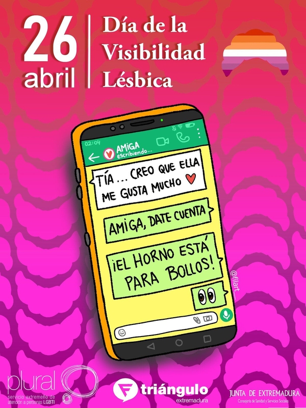 Fundación Triángulo Extremadura conmemora el Día de la Visibilidad Lésbica con la campaña ''El horno sí está para bollos''