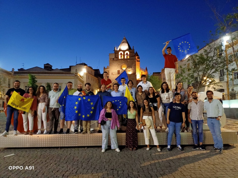 Juventudes Socialistas de Badajoz, Elvas y Campo Maior se unen para reivindicar el proyecto de Eurociudad