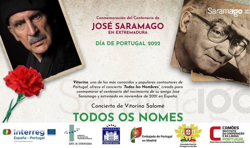 El mircoles 29 de junio en el  teatro Lpez de Ayala acta el cantante Vitorino Salom