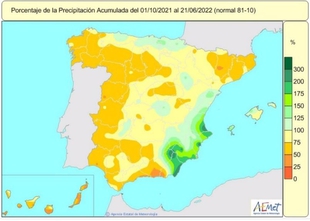 El noreste de Badajoz, superan los valores normales de lluvias en el año hidrológico
