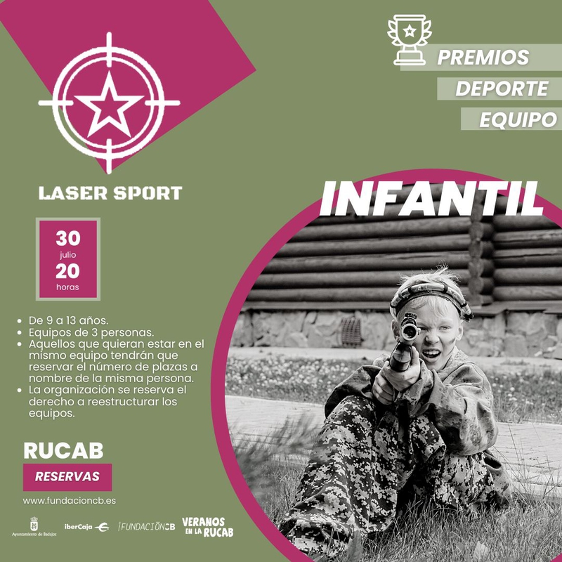 Competición infantil y de adultos de láser sport en la RUCAB 