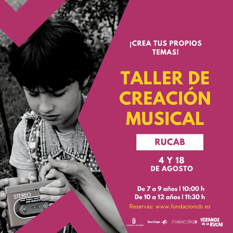 Los Veranos en la RUCAB acogen una actividad en la que los más pequeños aprenderán a crear un tema musical