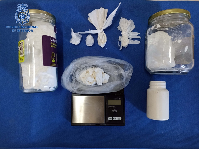 Detenido por llevar 360 dosis de cocaína entre sus pertenencias