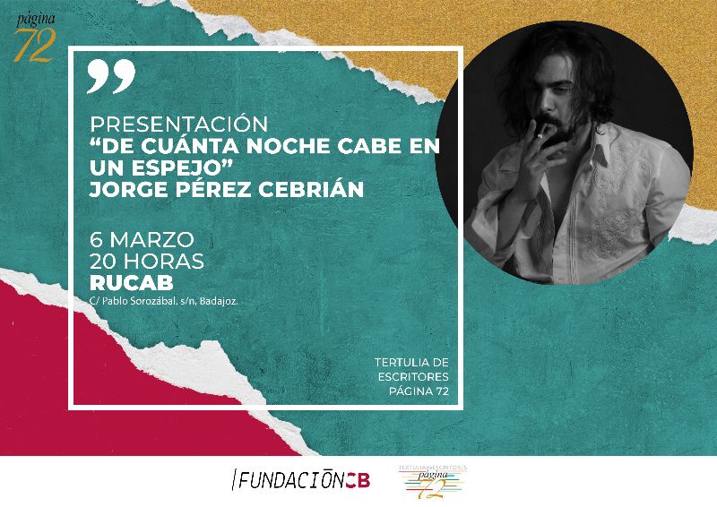 Jorge Pérez Cebrián presentará su tercer libro en la RUCAB