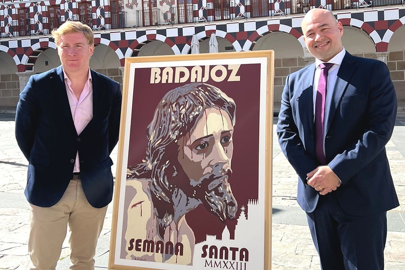 Este es el cartel de la Semana Santa de Badajoz, obra de Ricardo Pereira Kantowitz