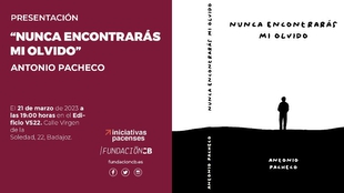 Antonio Pacheco presentar el poemario ''Nunca encontrars mi olvido''