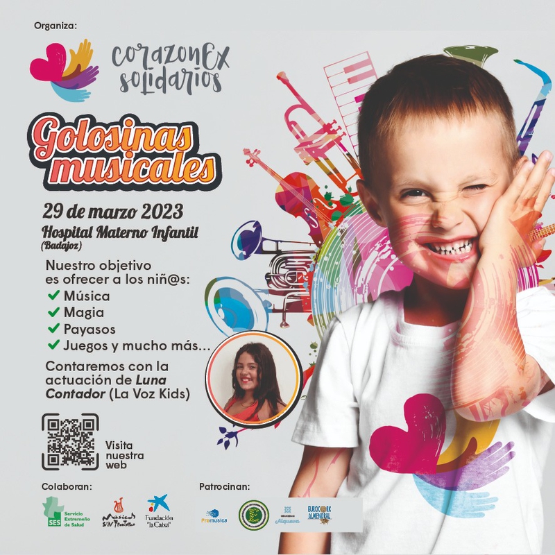 CORAZONEX SOLIDARIOS inaugura en el Materno Infantil el espacio ''Golosinas Musicales''