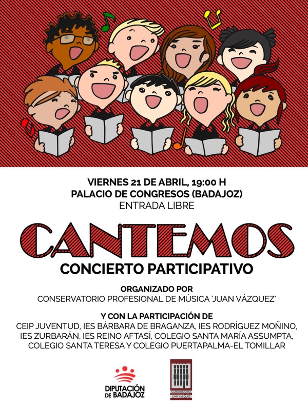 El Conservatorio Profesional de Música Juan Vázquez reúne a más de 250 escolares de distintos centros educativos de Badajoz 