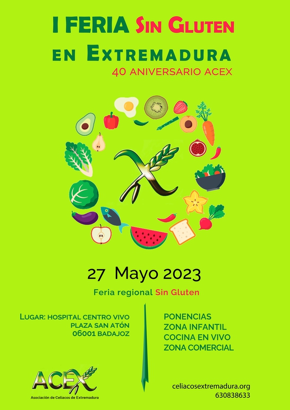 Este sábado se celebra la I Feria Sin Gluten en Extremadura en El Hospital Centro Vivo