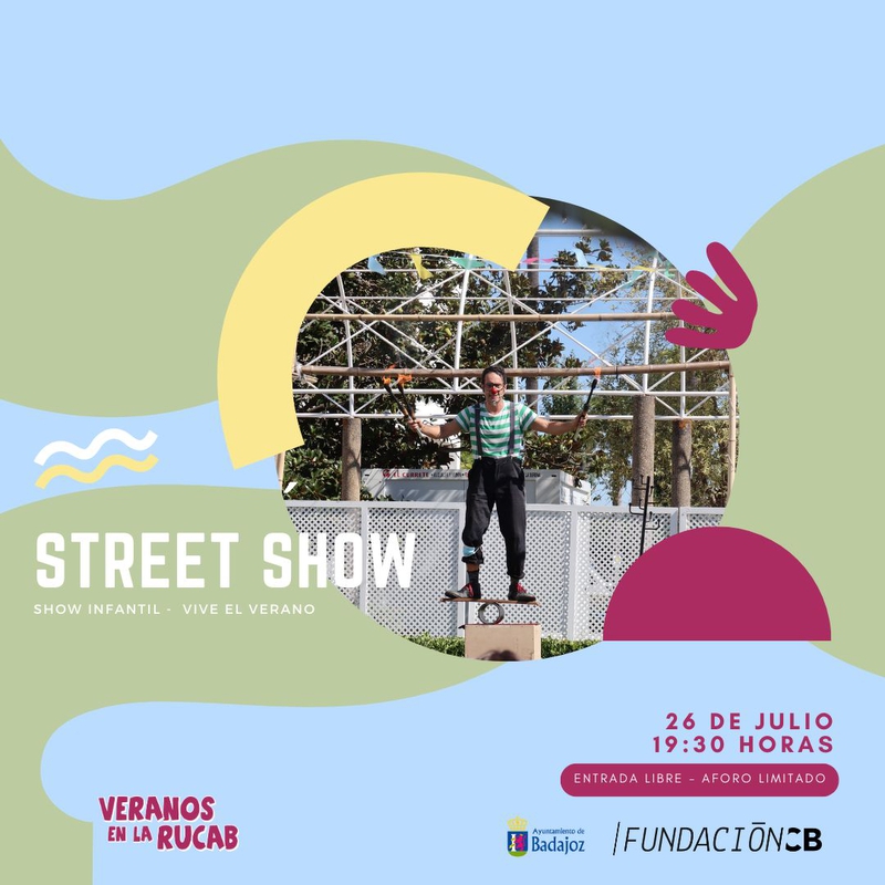 El 26 de julio se celebrará un Street Show infantil en la RUCAB