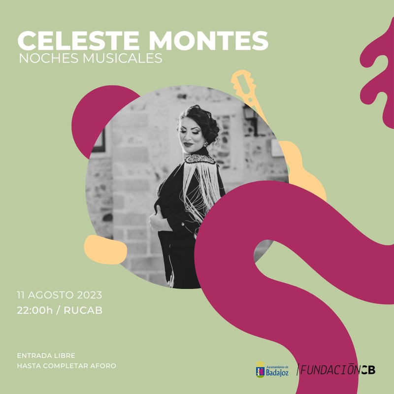 Celeste Montes estará en las Noches Musicales de la RUCAB  