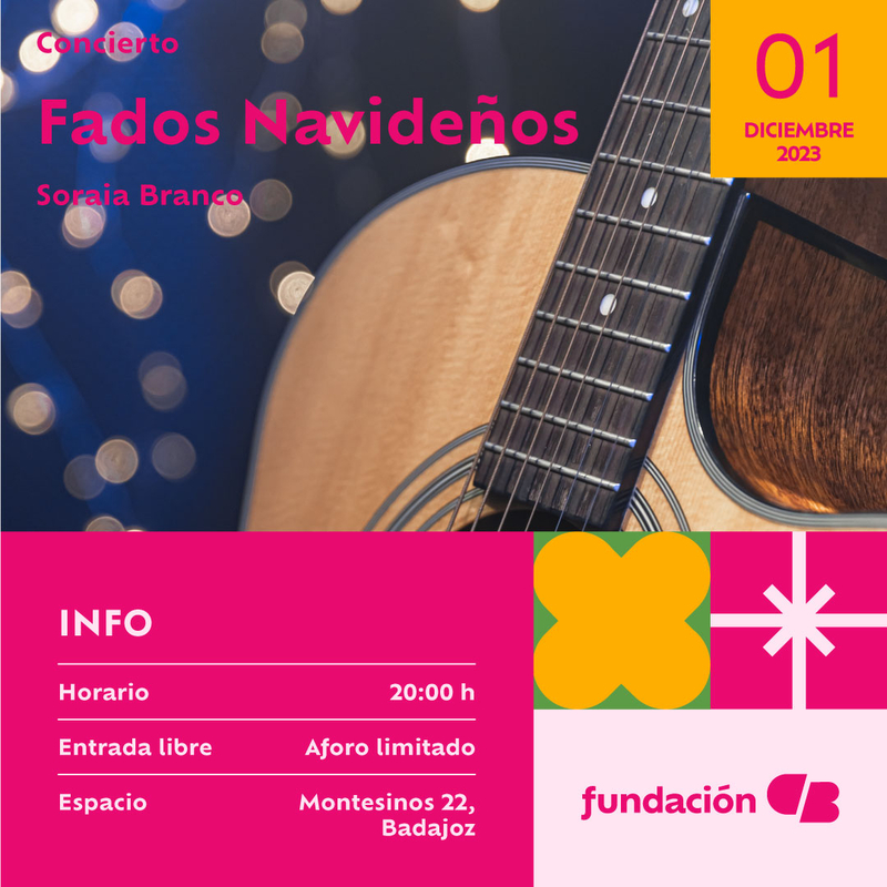 Fundación CB organiza un concierto de fados con motivo de la Navidad en el Casco Antiguo 