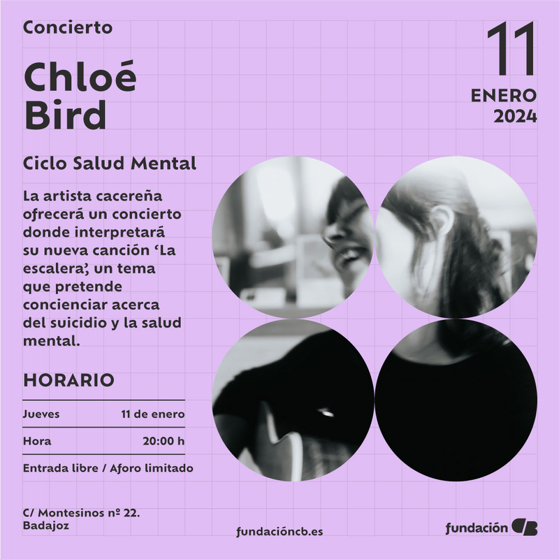 Concierto de Chloé Bird en Montesinos 22 