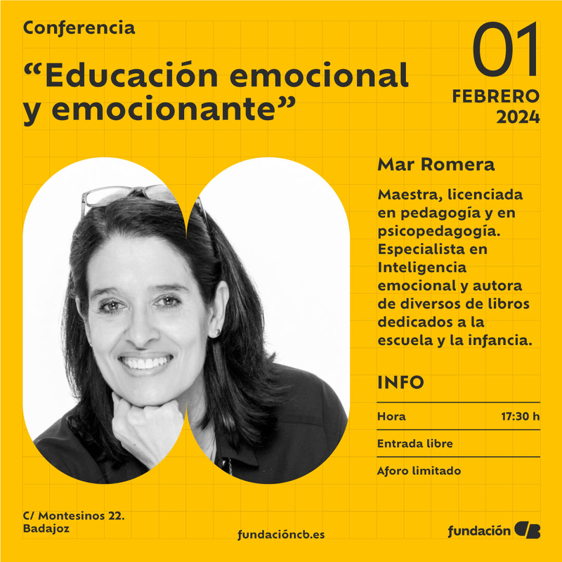 Mar Romera ofrecerá una conferencia sobre Educación emocional  