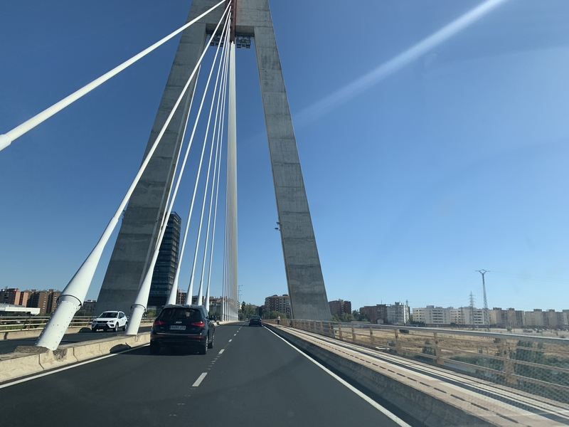 La Junta se hará cargo de la limpieza del óxido de los tirantes del Puente Real