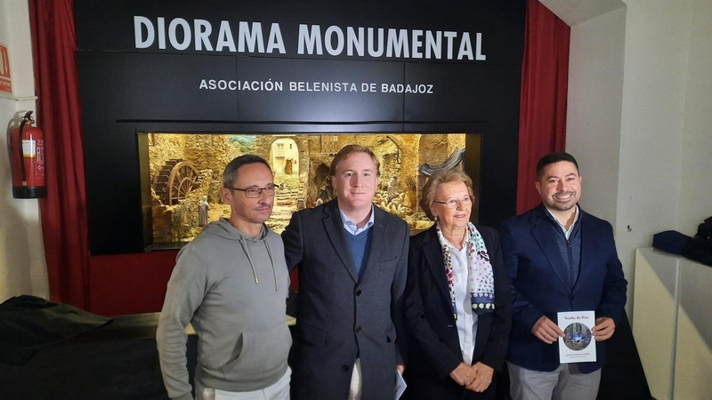 Un belén monumental de inspiración napolitana protagoniza la exposición de dioramas de Navidad en Badajoz