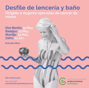 Nueve mujeres operadas de cáncer de mama protagonizan el miércoles en Badajoz una pasarela con lencería y trajes de baño
