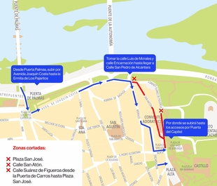 El acceso a la Alcazaba de Badajoz el 7 de junio por la celebración de L@s Palom@s sufre modificaciones