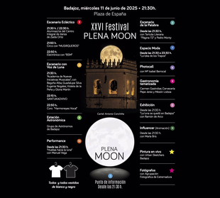 El Festival 'Plena Moon' llega este miércoles a Badajoz con tres escenarios en la Plaza de España