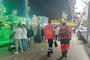 El dispositivo de Cruz Roja en la Feria de Badajoz realiza 12 asistencias este martes