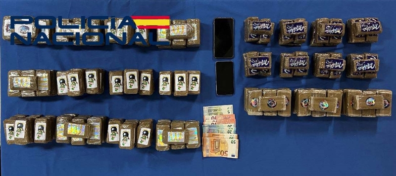 Ingresa en prisión tras ser detenido con más de 19 kilos de hachís cuando entraba en Badajoz