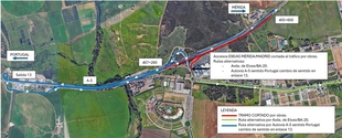 Las obras en la A-5 en Badajoz ocasionarán nuevas afectaciones al tráfico a partir de este jueves