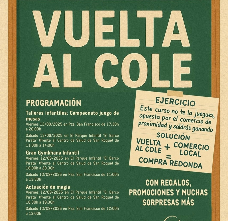 El Ayuntamiento de Badajoz organiza actividades de dinamización en centros comerciales abiertos por la 'Vuelta al cole'