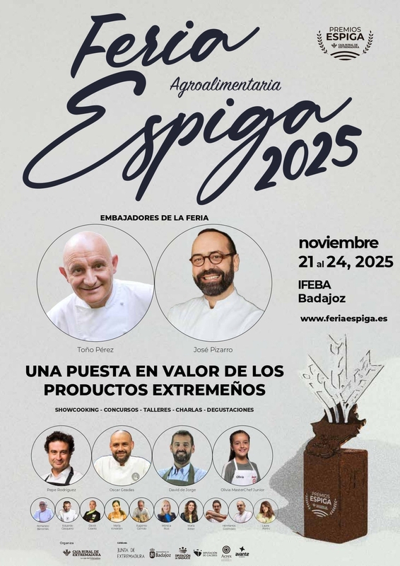 Los chef Pepe Rodríguez, 'Robin Food' o David de Jorge participarán en la II Feria Agroalimentaria Espiga de Caja Rural