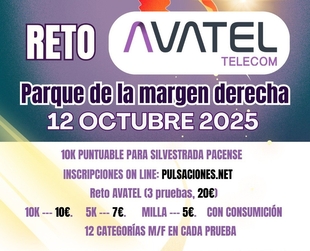 El Reto Avatel del 12 de octubre en Badajoz contará con tres carreras y será solidario con Cruz Roja