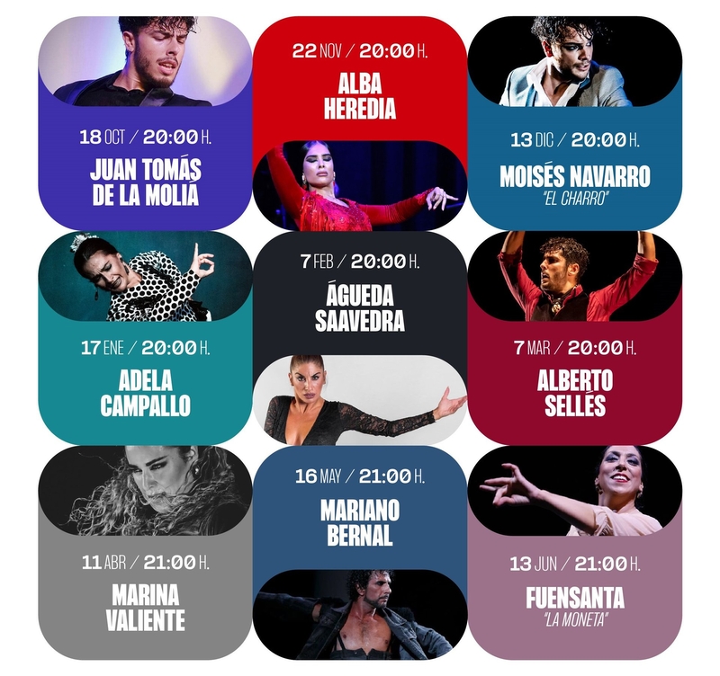 El Tablao Íntimo Flamenco ofrece esta temporada 2025/2026 actuaciones de grandes figuras del baile actual