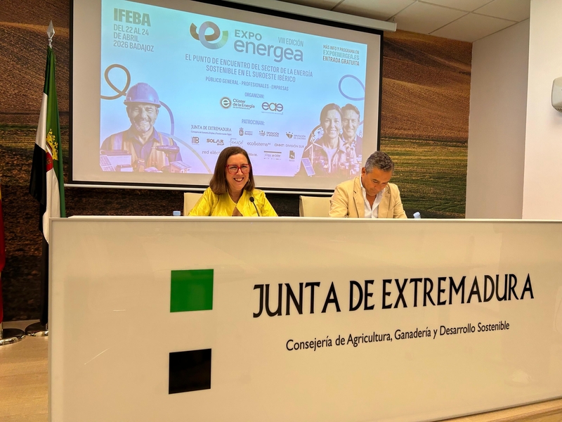 Mercedes Morán presenta la VIII edición de Expoenergea que abrirá sus puertas del 22 al 24 de abril en Badajoz