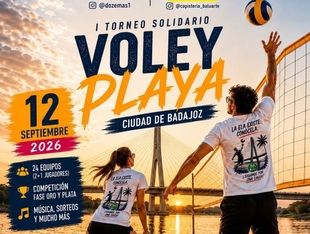 Badajoz acogerá el I Torneo Solidario de Vóley Playa a beneficio de ELA Extremadura