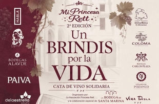 'Un Brindis por la Vida' vuelve a El Hospital Centro Vivo con una cata de vino solidaria a favor de la investigación del Síndrome de Rett